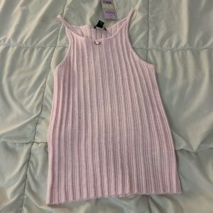 Wild Fable Pink Ribbed Tank Top